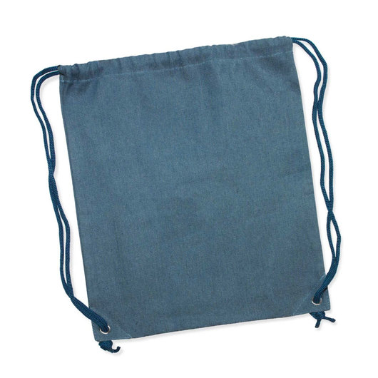 Promotional Denim Backsacks Flat